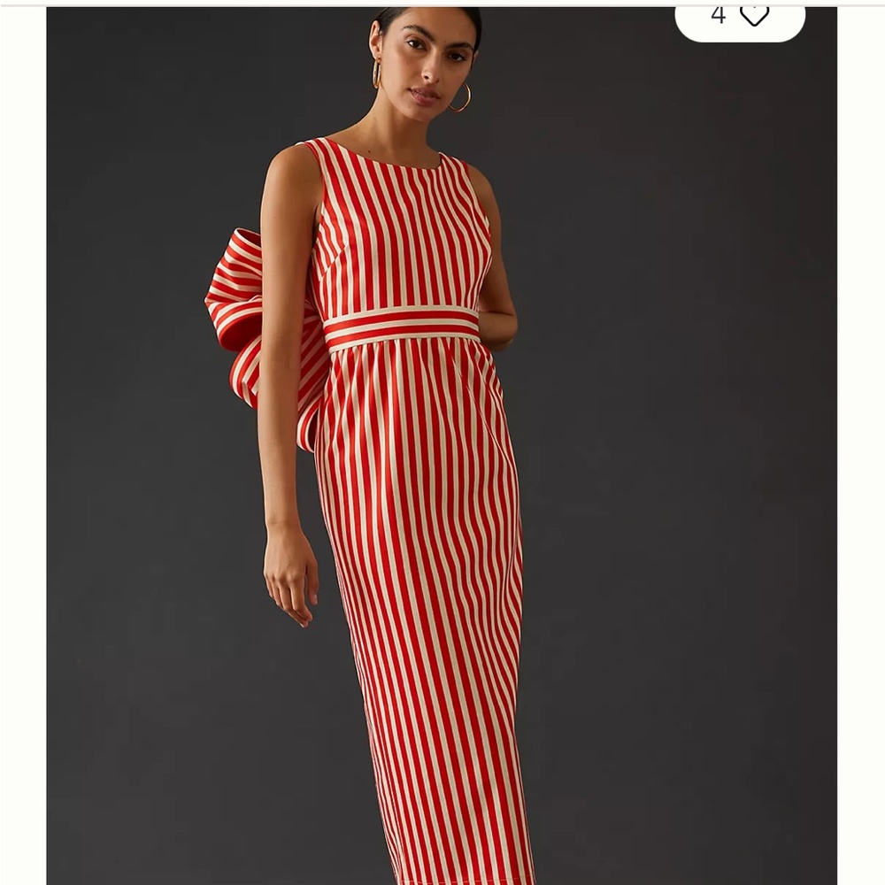 Vineet Bahl | Anthropologie Striped Dress with Bow Detail